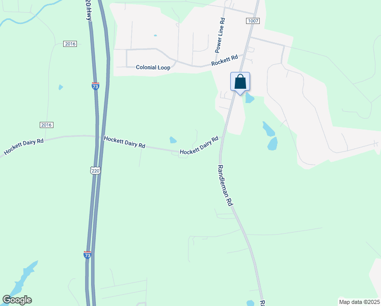 map of restaurants, bars, coffee shops, grocery stores, and more near 184 Hockett Dairy Road in Randleman