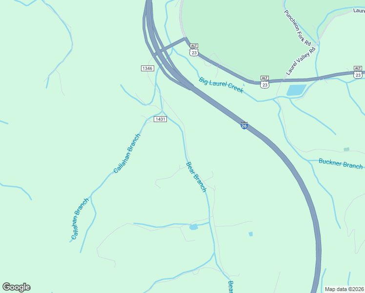 map of restaurants, bars, coffee shops, grocery stores, and more near 2545 Bear Branch Road in Mars Hill