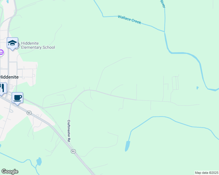 map of restaurants, bars, coffee shops, grocery stores, and more near 58 Jason Lane in Hiddenite