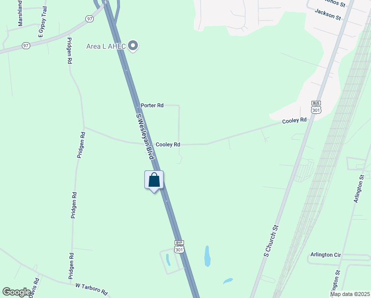map of restaurants, bars, coffee shops, grocery stores, and more near 573 Cooley Road in Rocky Mount