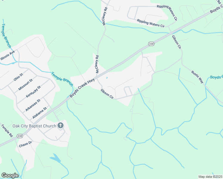 map of restaurants, bars, coffee shops, grocery stores, and more near 1105 Stone Creek Lane in Sevierville
