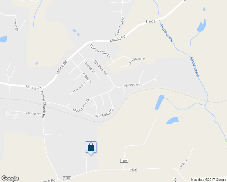 map of restaurants, bars, coffee shops, grocery stores, and more near 520 Mountview Drive in Mocksville
