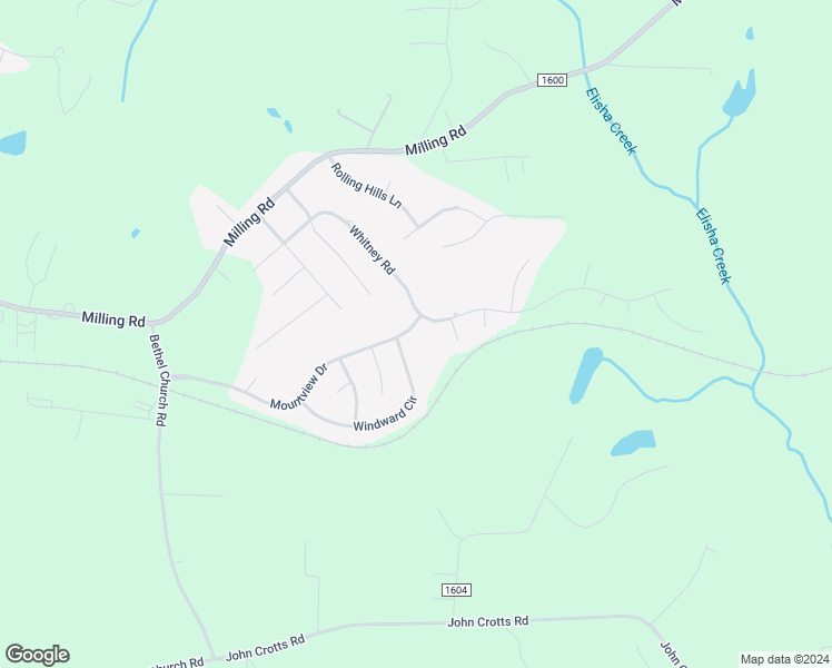 map of restaurants, bars, coffee shops, grocery stores, and more near 520 Mountview Drive in Mocksville