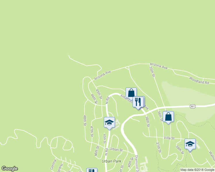 map of restaurants, bars, coffee shops, grocery stores, and more near 4388 Alabama Avenue in Los Alamos