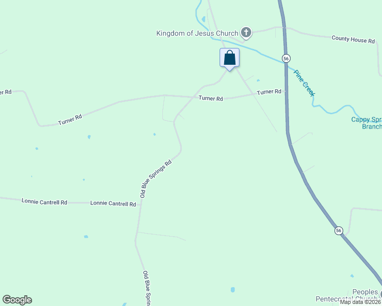 map of restaurants, bars, coffee shops, grocery stores, and more near 615 Old Blue Springs Road in Smithville