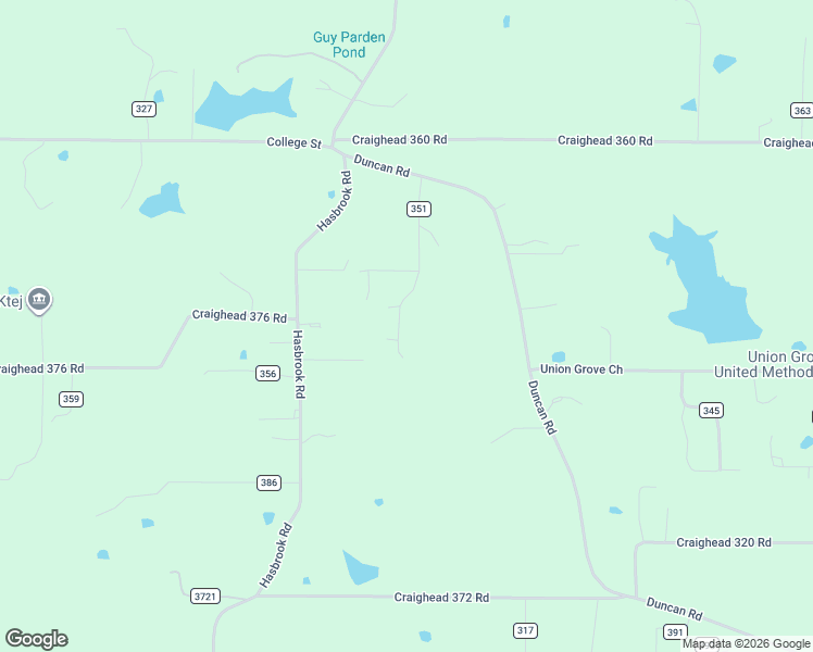 map of restaurants, bars, coffee shops, grocery stores, and more near 343 County Road 351 in Bono