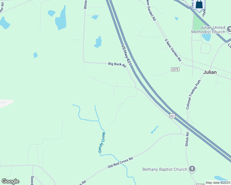 map of restaurants, bars, coffee shops, grocery stores, and more near 6065 Harold Meadow Road in Julian
