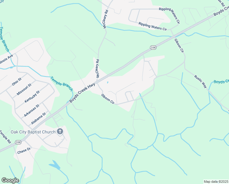 map of restaurants, bars, coffee shops, grocery stores, and more near 1105 Stone Creek Lane in Sevierville
