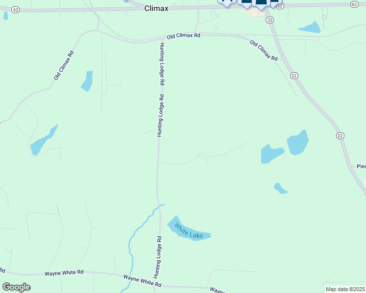 map of restaurants, bars, coffee shops, grocery stores, and more near 6570 Hunting Lodge Road in Climax