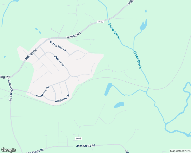 map of restaurants, bars, coffee shops, grocery stores, and more near 616 Whitney Road in Mocksville