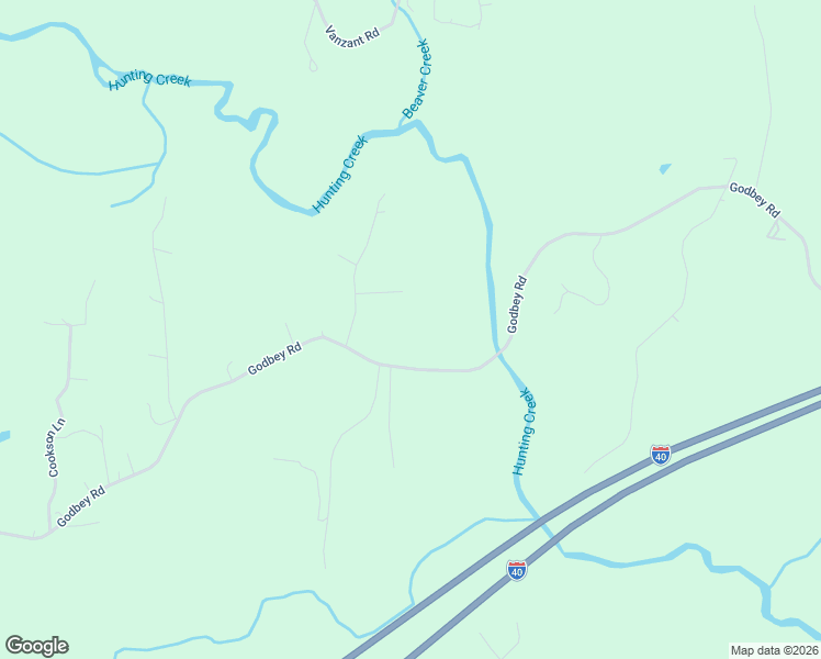 map of restaurants, bars, coffee shops, grocery stores, and more near 1134 Godbey Road in Mocksville