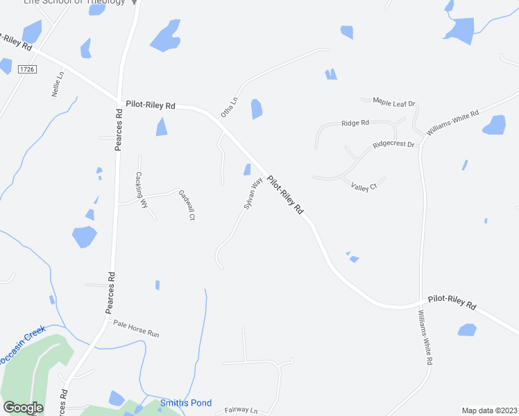 map of restaurants, bars, coffee shops, grocery stores, and more near 45 Sylvan Way in Zebulon