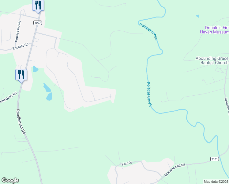 map of restaurants, bars, coffee shops, grocery stores, and more near 6658 Lawrence Farm Lane in Randleman