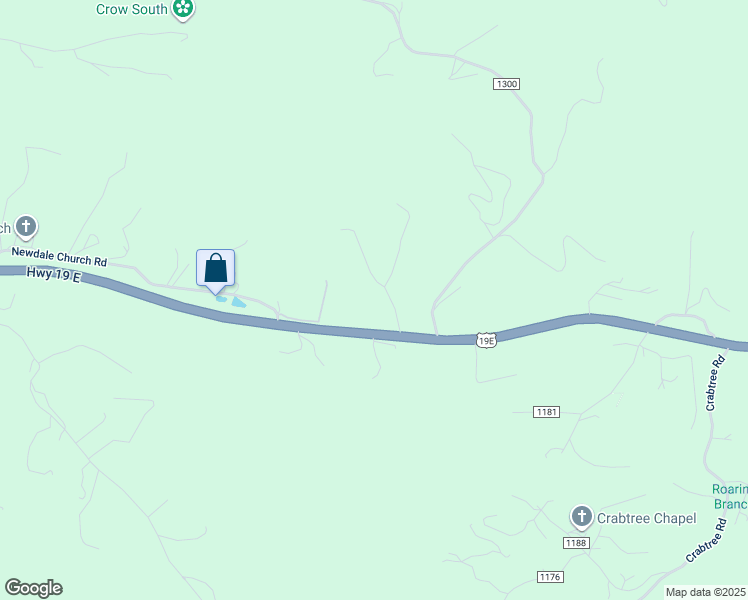 map of restaurants, bars, coffee shops, grocery stores, and more near Boxwood Road in Yancey County