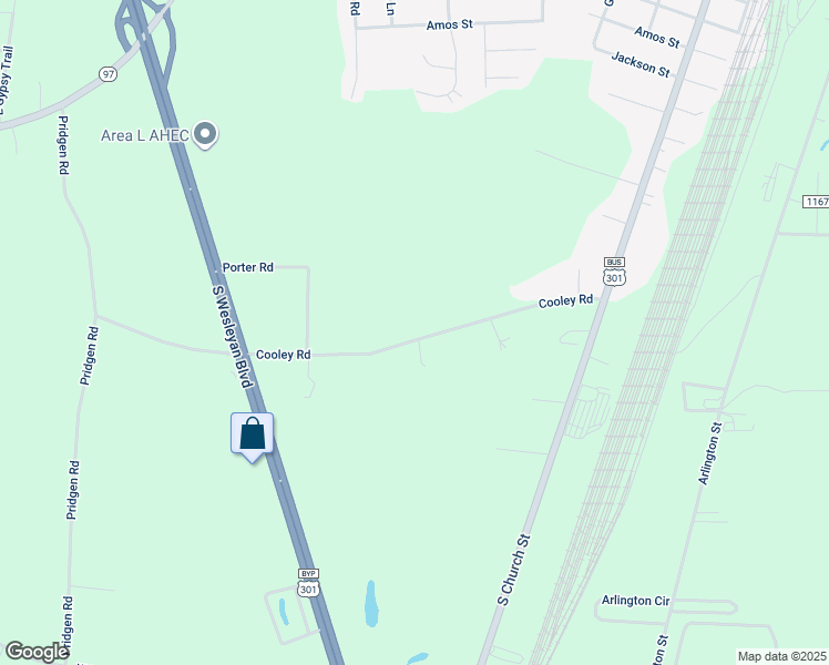 map of restaurants, bars, coffee shops, grocery stores, and more near 418 Cooley Road in Rocky Mount