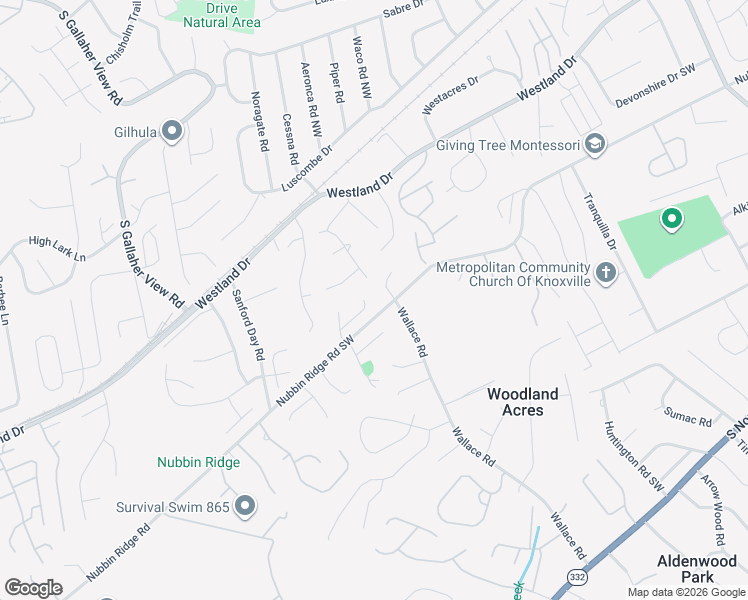 map of restaurants, bars, coffee shops, grocery stores, and more near 8101 Legacy Lane in Knoxville