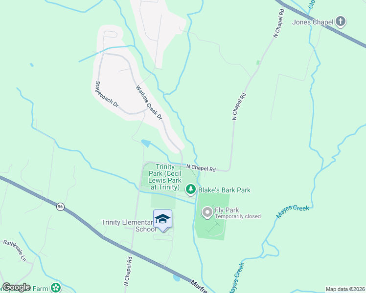 map of restaurants, bars, coffee shops, grocery stores, and more near 1000 Watkins Creek Drive in Franklin