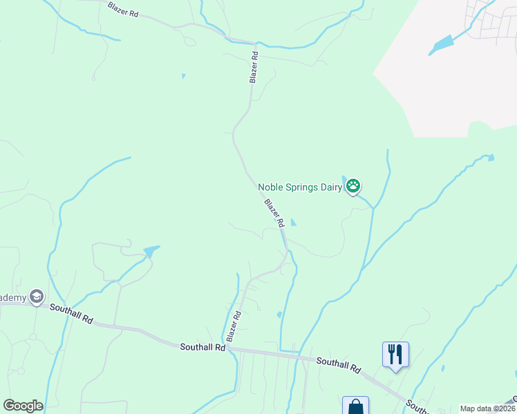 map of restaurants, bars, coffee shops, grocery stores, and more near 3160 Blazer Road in Franklin