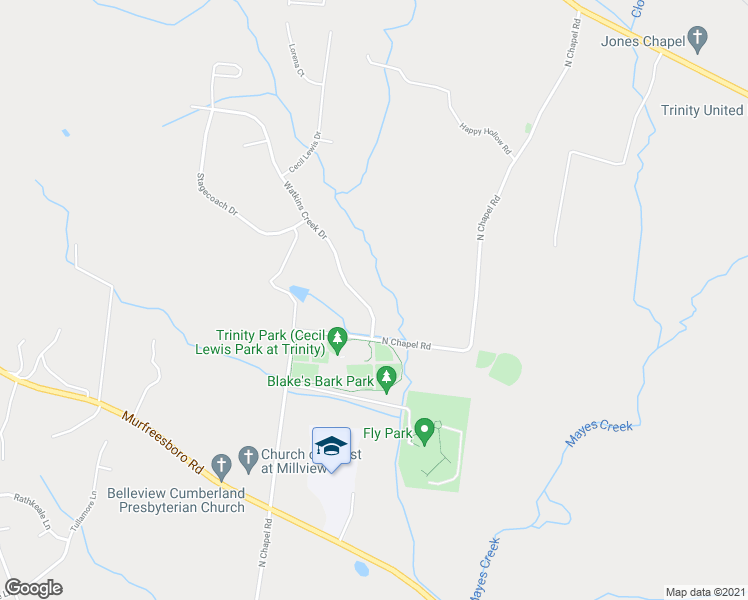 map of restaurants, bars, coffee shops, grocery stores, and more near 1000 Watkins Creek Drive in Franklin