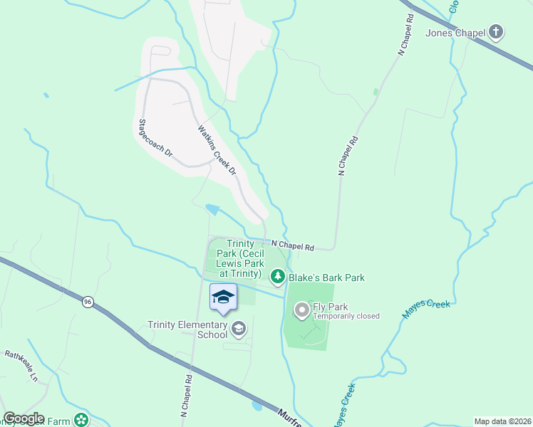 map of restaurants, bars, coffee shops, grocery stores, and more near 1000 Watkins Creek Drive in Franklin