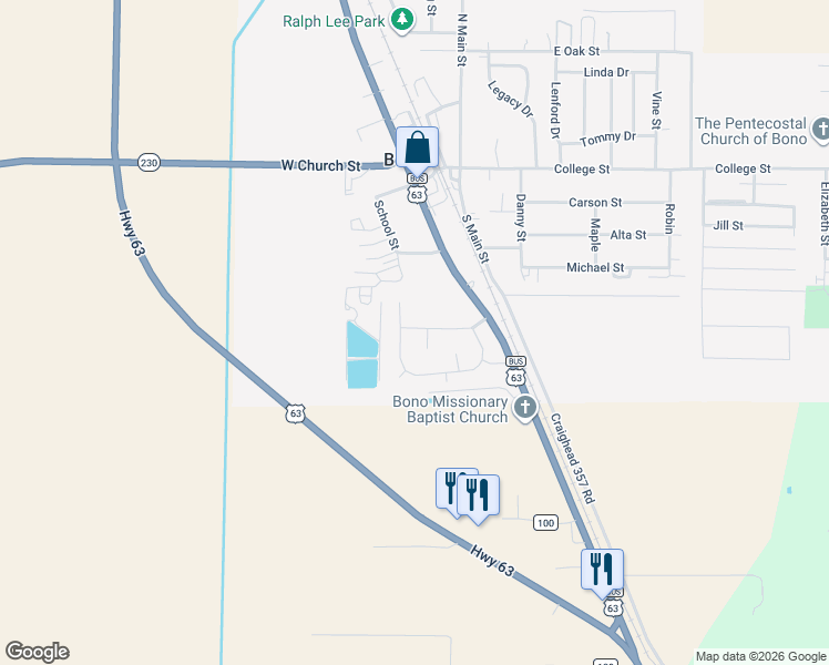 map of restaurants, bars, coffee shops, grocery stores, and more near 212 Hollis Street in Bono