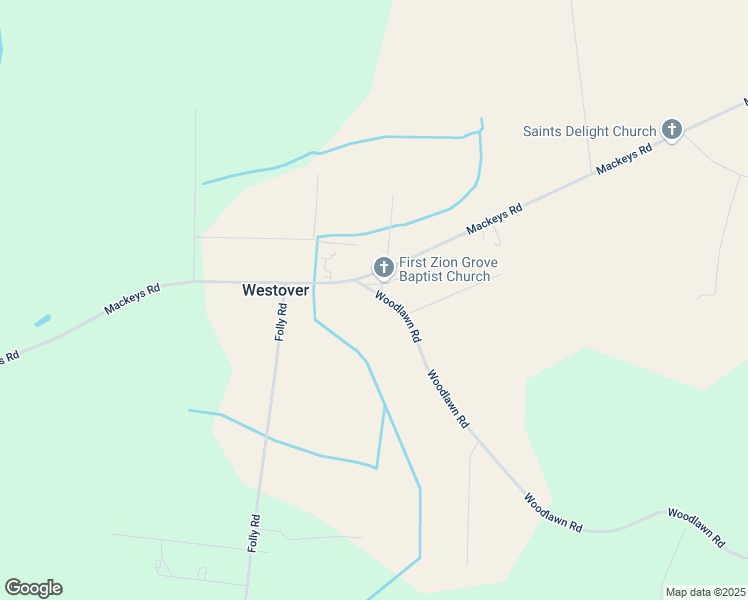 map of restaurants, bars, coffee shops, grocery stores, and more near 2920 Woodlawn Road in Roper