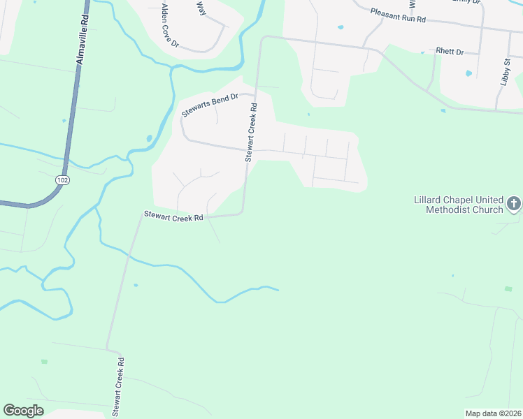 map of restaurants, bars, coffee shops, grocery stores, and more near 2770 Stewart Creek Road in Murfreesboro