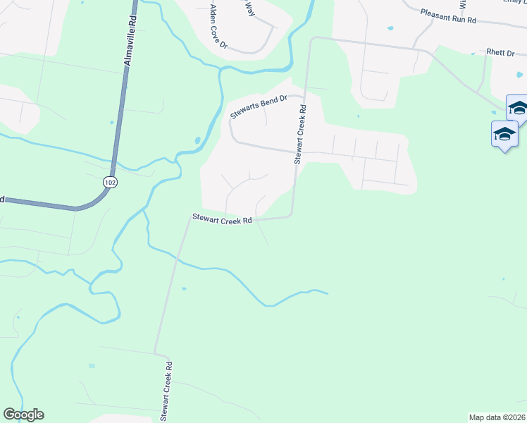 map of restaurants, bars, coffee shops, grocery stores, and more near 102 Altoga Ct in Murfreesboro