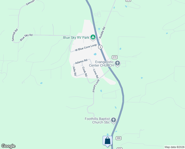 map of restaurants, bars, coffee shops, grocery stores, and more near 162 Love Road in Mountain View