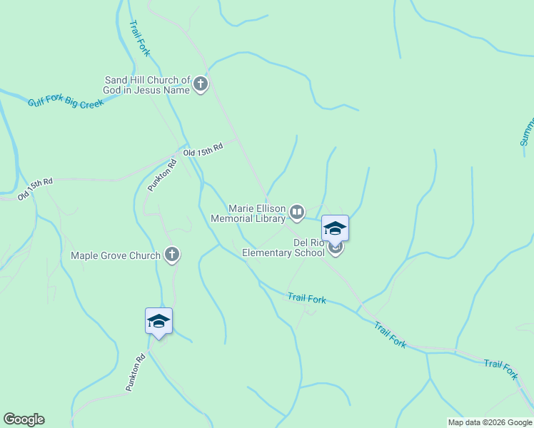 map of restaurants, bars, coffee shops, grocery stores, and more near 468 Tennessee 107 in Del Rio
