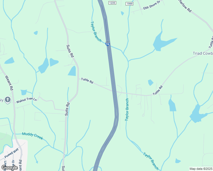 map of restaurants, bars, coffee shops, grocery stores, and more near Maddy Lane in Archdale