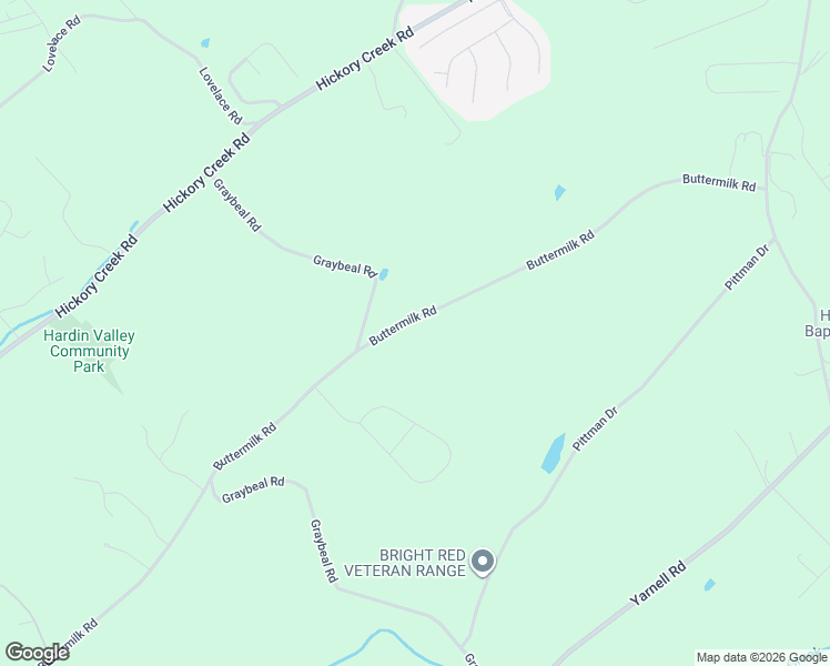 map of restaurants, bars, coffee shops, grocery stores, and more near 12434 Buttermilk Road in Knoxville