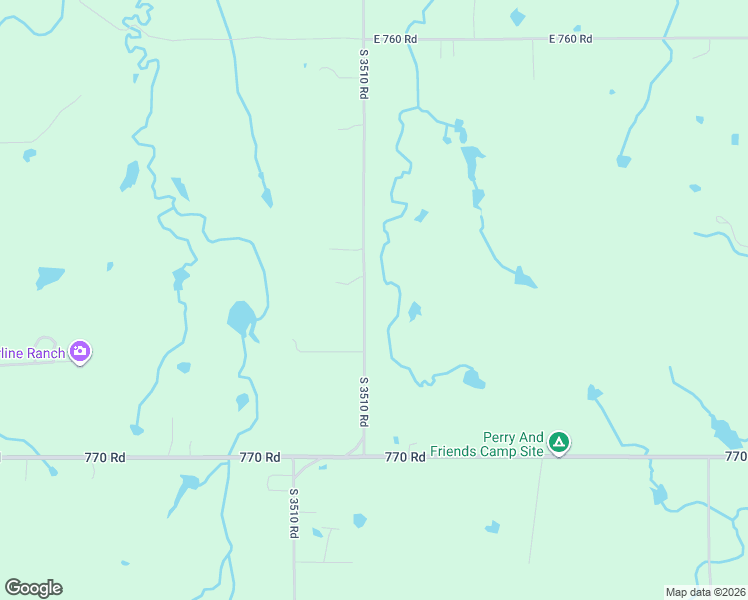 map of restaurants, bars, coffee shops, grocery stores, and more near 760644 South 3510 Road in Cushing