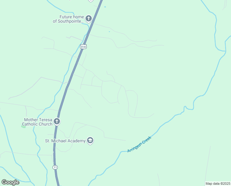 map of restaurants, bars, coffee shops, grocery stores, and more near Big Oak Road in Nolensville