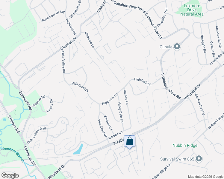 map of restaurants, bars, coffee shops, grocery stores, and more near 8613 High Lark Lane in Knoxville