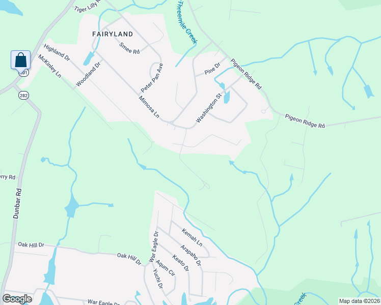 map of restaurants, bars, coffee shops, grocery stores, and more near 94 Lincoln Street in Crossville