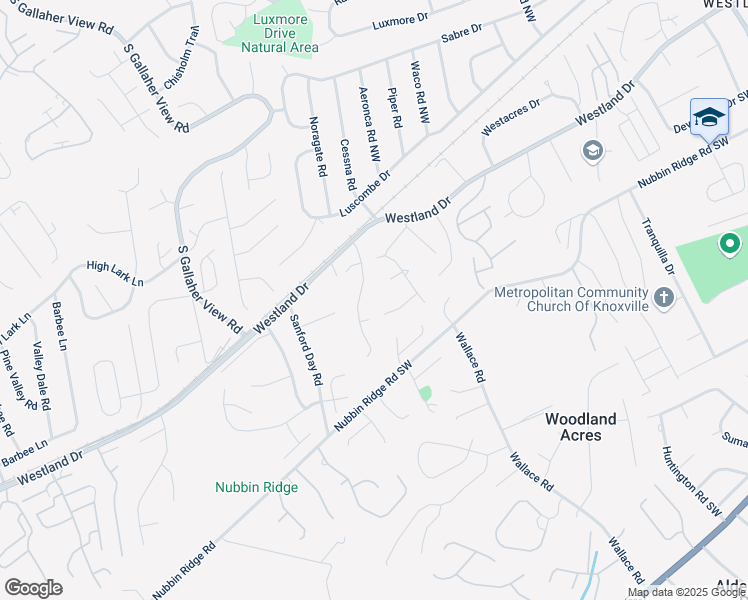 map of restaurants, bars, coffee shops, grocery stores, and more near 8213 Fox Run Lane in Knoxville