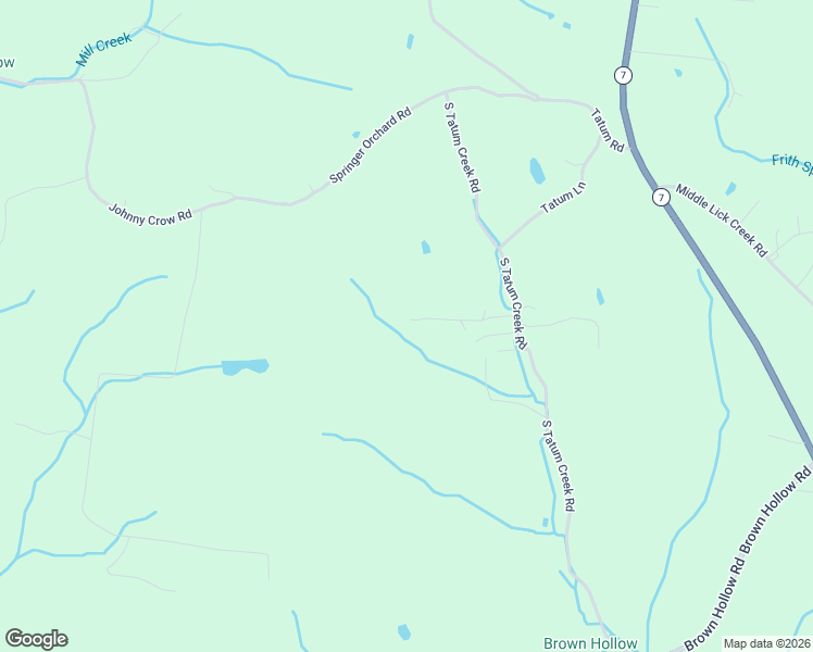 map of restaurants, bars, coffee shops, grocery stores, and more near 8182 South Tatum Creek Road in Lyles
