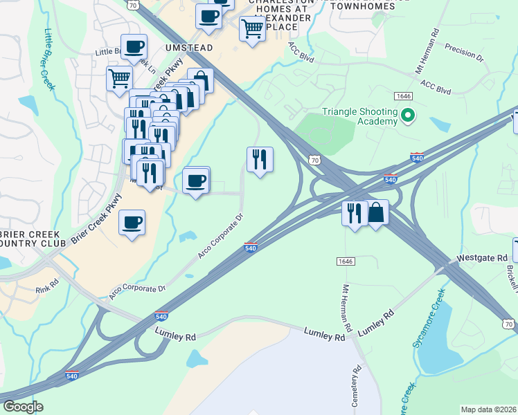 map of restaurants, bars, coffee shops, grocery stores, and more near in 