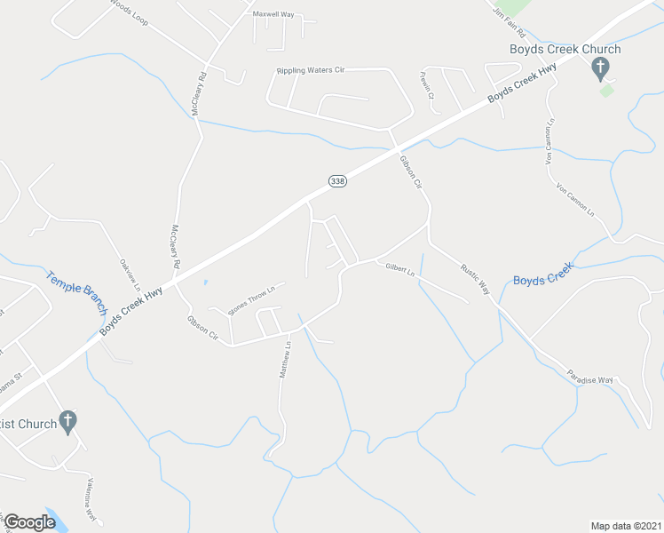 map of restaurants, bars, coffee shops, grocery stores, and more near 1598 Julia Allison Drive in Sevierville