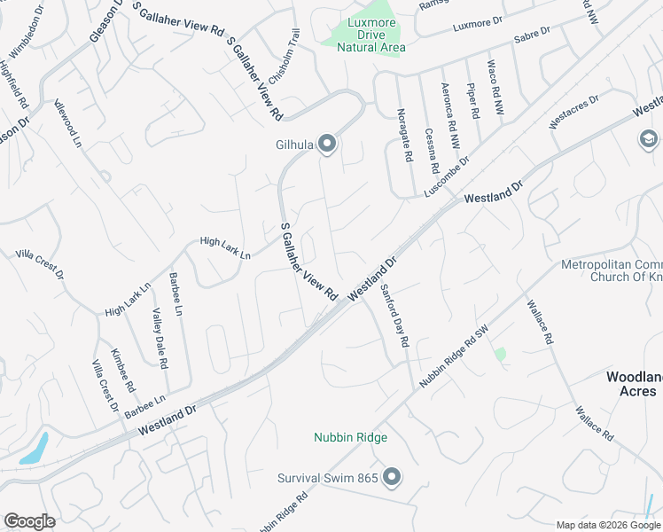 map of restaurants, bars, coffee shops, grocery stores, and more near 945 Station View Road in Knoxville