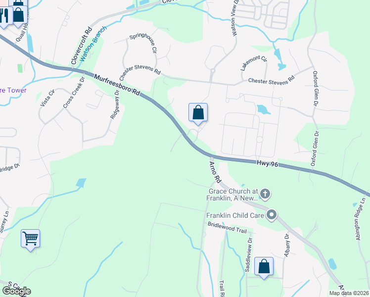 map of restaurants, bars, coffee shops, grocery stores, and more near 4113 Murfreesboro Road in Franklin