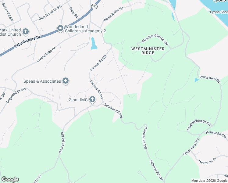map of restaurants, bars, coffee shops, grocery stores, and more near 1721 Polkwright Lane Southwest in Knoxville