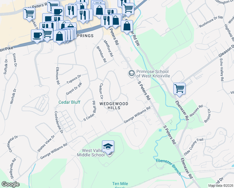 map of restaurants, bars, coffee shops, grocery stores, and more near 220 Engert Road in Concord