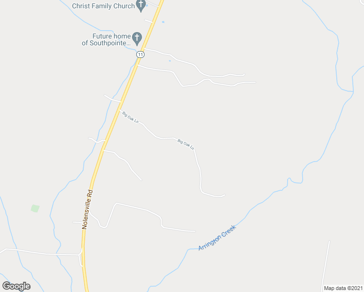 map of restaurants, bars, coffee shops, grocery stores, and more near 7093 Big Oak Lane in Nolensville