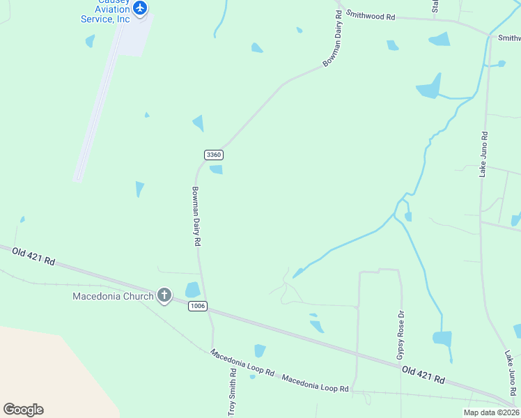 map of restaurants, bars, coffee shops, grocery stores, and more near 6985 Bowman Dairy Road in Liberty