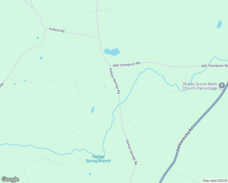 map of restaurants, bars, coffee shops, grocery stores, and more near 1331 Darkey Springs Road in Walling