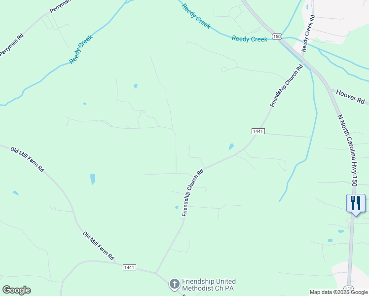 map of restaurants, bars, coffee shops, grocery stores, and more near Rocky Knob Road in Davidson County
