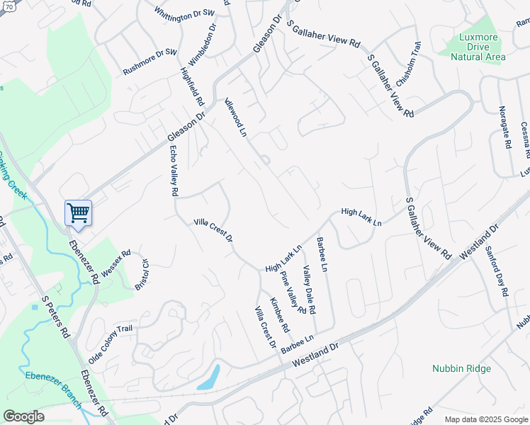 map of restaurants, bars, coffee shops, grocery stores, and more near 701 Mountain Pass Lane in Knoxville