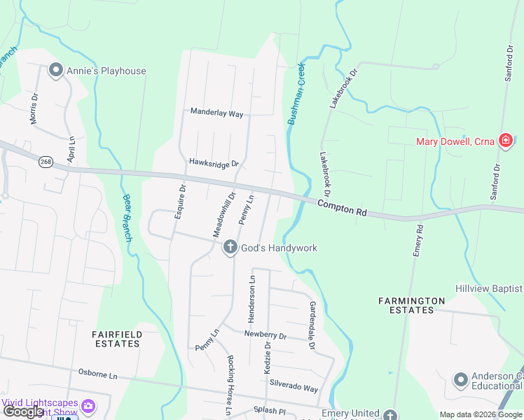map of restaurants, bars, coffee shops, grocery stores, and more near 3227 Westbrook Drive in Murfreesboro